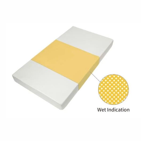 Waterproof Antibacterial Incontinence Underpad with Wet Indication